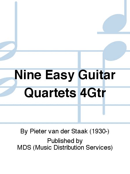 NINE EASY GUITAR QUARTETS 4Gtr